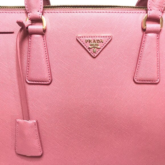 Beautiful 2Way Saffiano Leather Shoulder Hand bag Pink - Picture 7 of 13